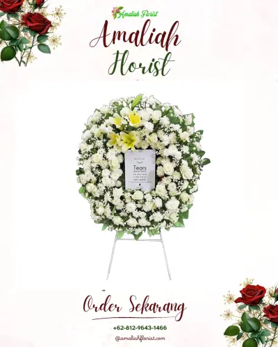 Krans Bunga Duka Cita di Suradadi